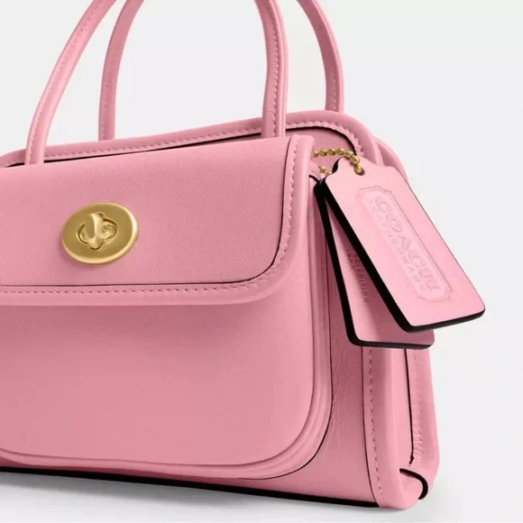 Coach Originals Glovetanned Leather Mini Safari Tote Pink NWOT - Picture 6 of 9